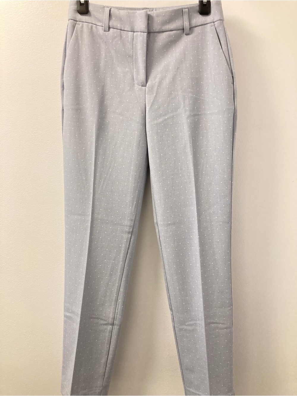 NWOT Rachel Zoe Grey Polka Dot Slim Ankle Dress Pants Size 2
